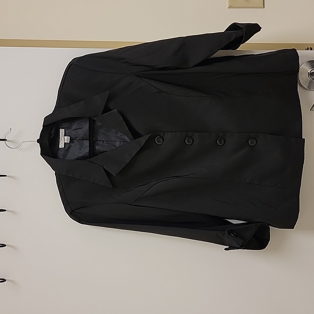 Dressbarn black blazer 3/4 sleeves